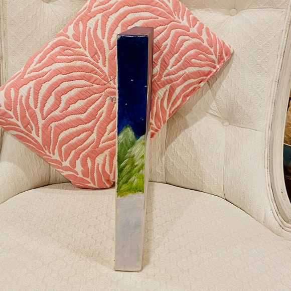 D6-Original Oil on Gallery Frame Canvas Snowman Painting - Picture 3 of 8